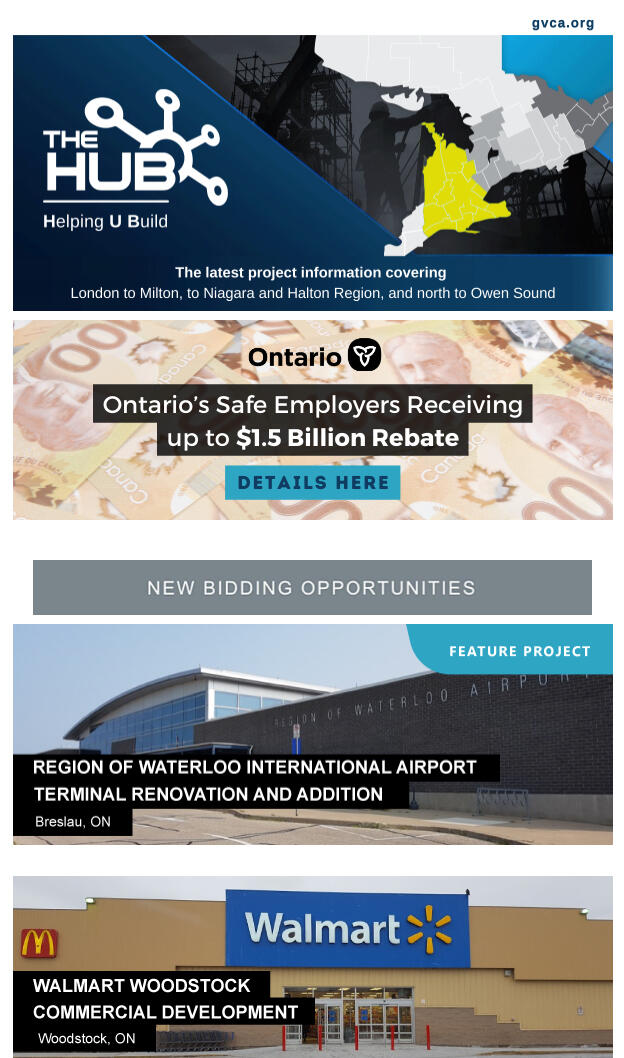 Weekly GVCA "THE HUB" newsletter sent to interested members - Week of Feb. 14